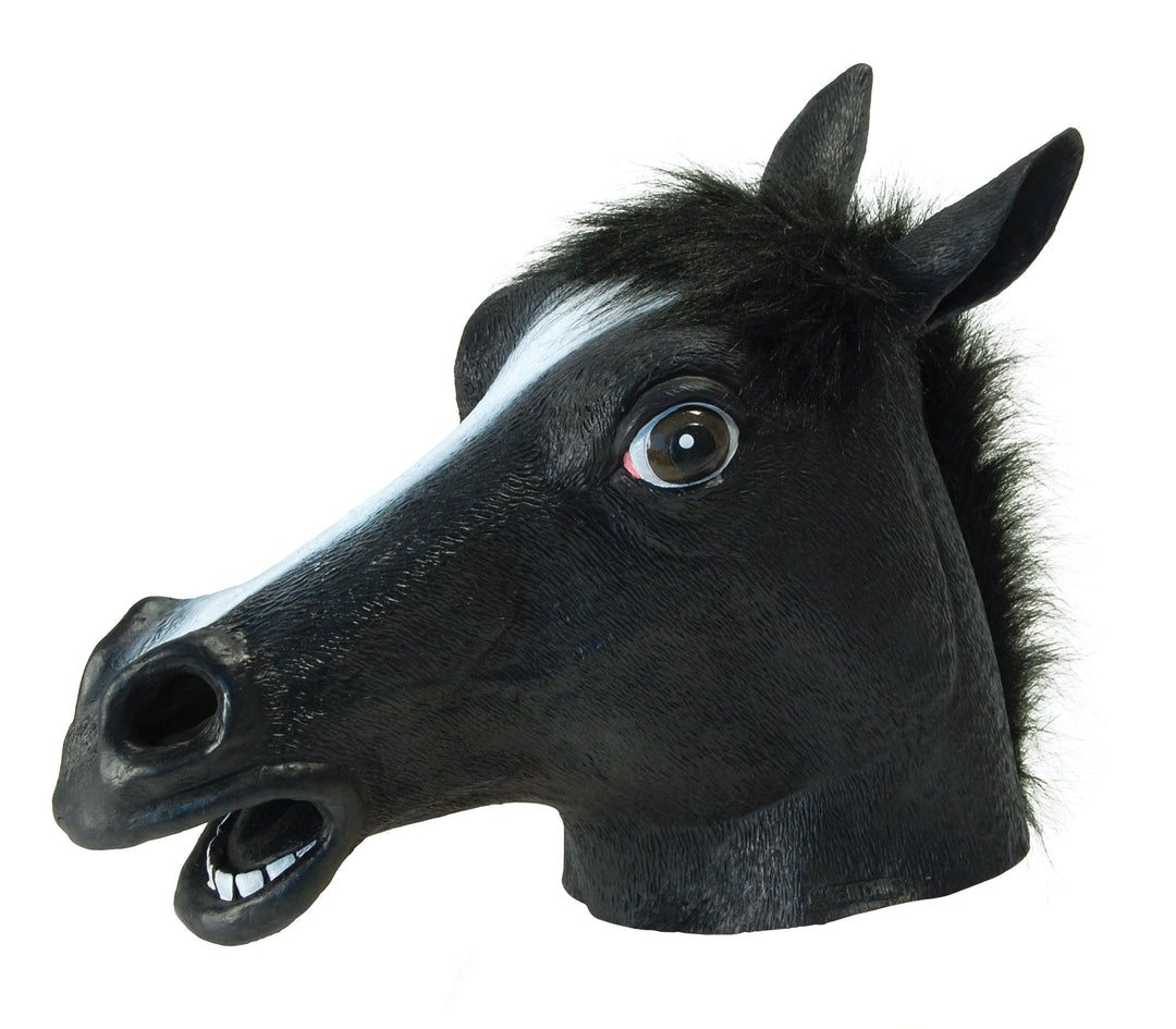 Black Beauty Rubber Horse Mask_1