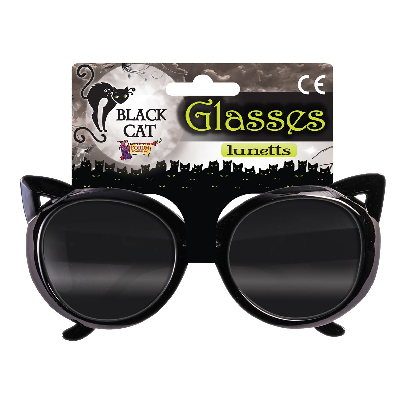 Black Cat Glasses Costume Accessory 1