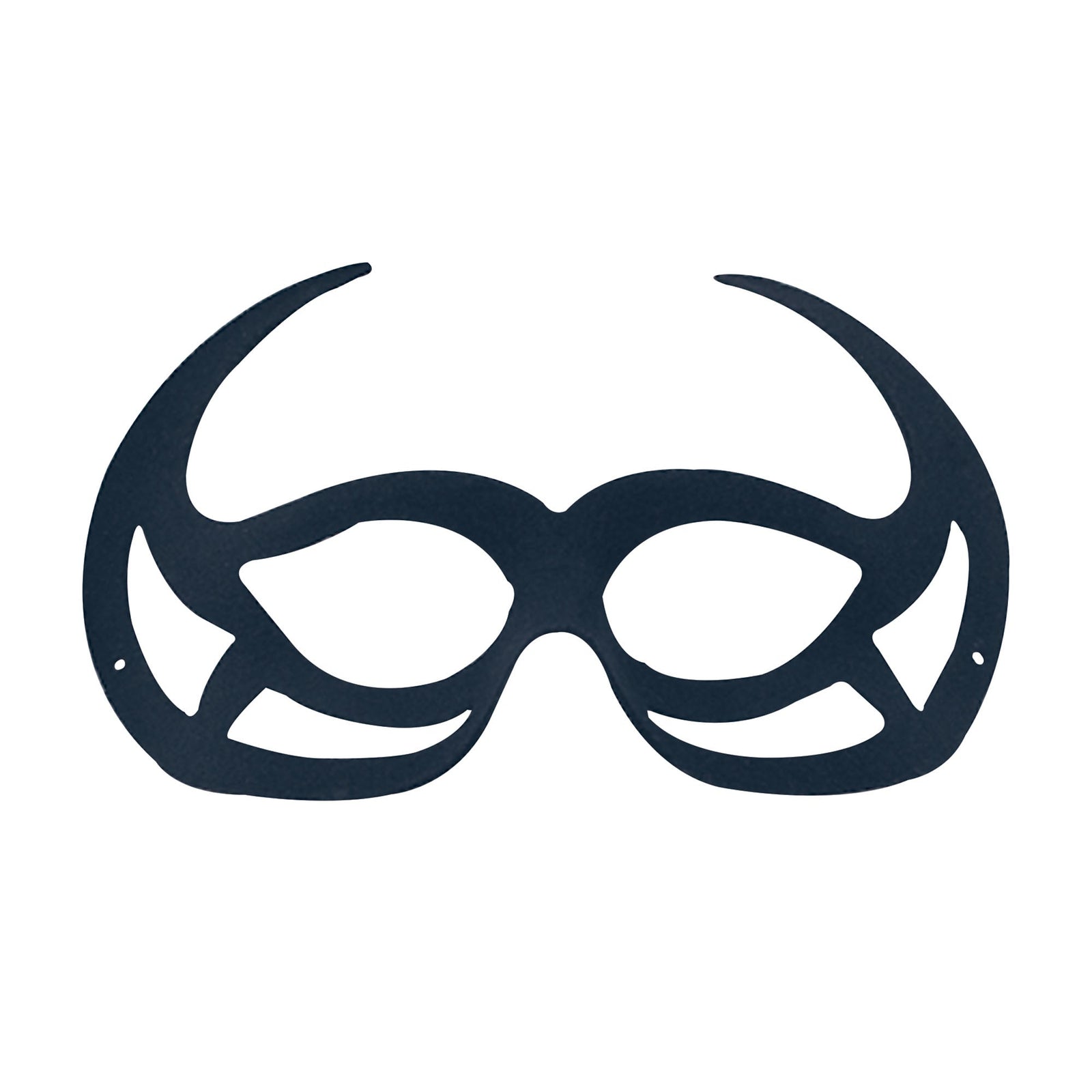 Black Demon Domino Eye Mask Masks Unisex 1