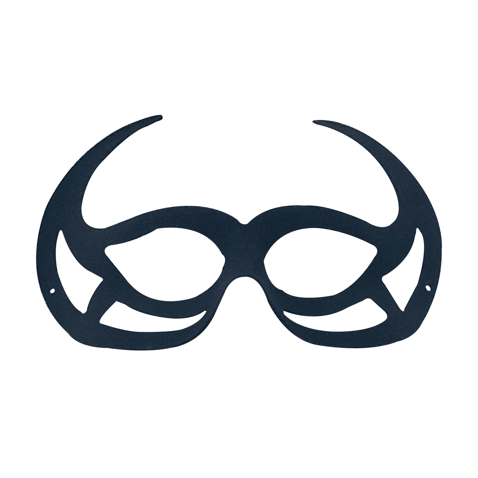 Black Demon Domino Eye Mask Masks Unisex 1