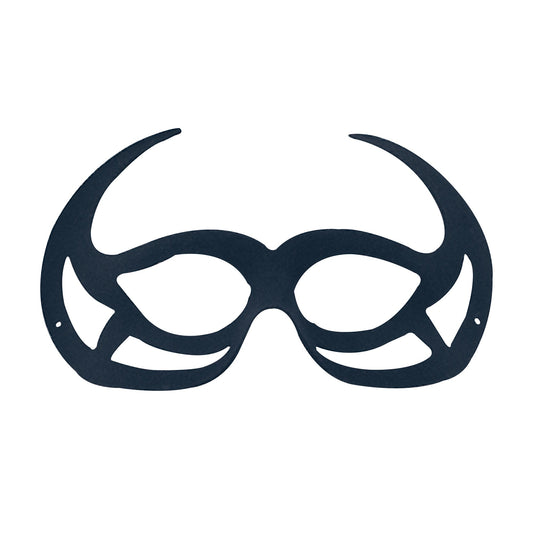 Black Demon Domino Eye Mask Masks Unisex 1