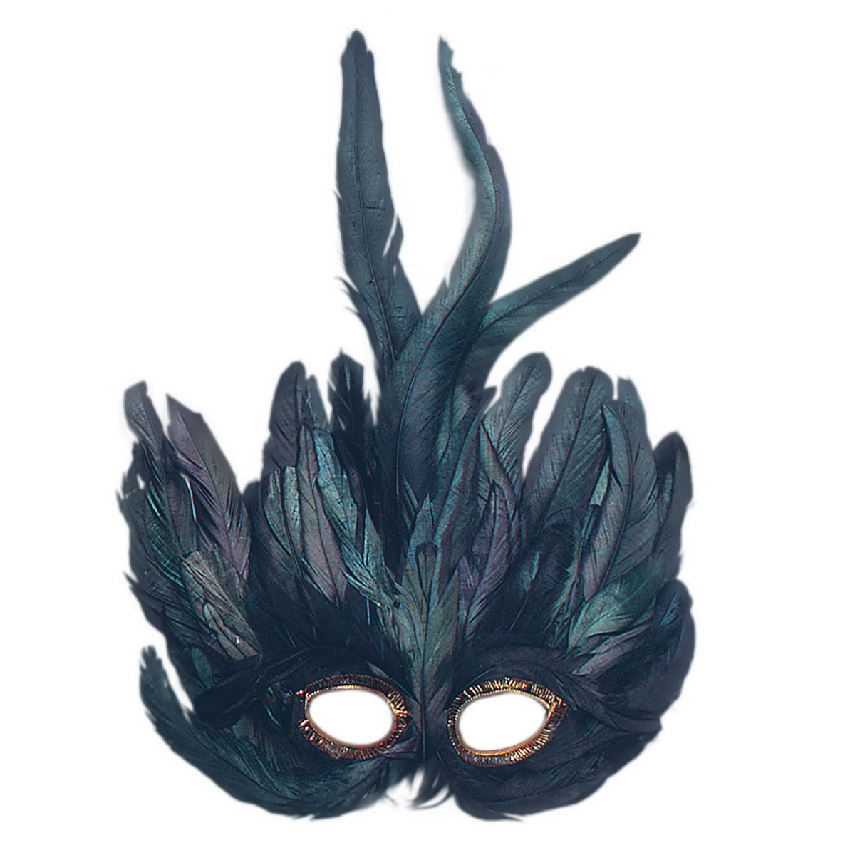 Black Feather Eye Mask 1