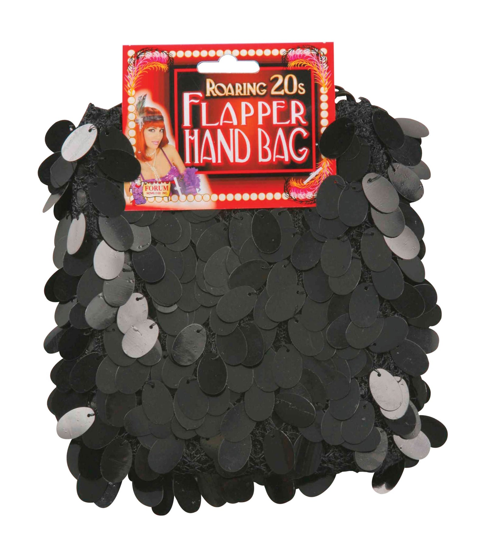 Black Flapper Bag 1920s Costume Accessory 1