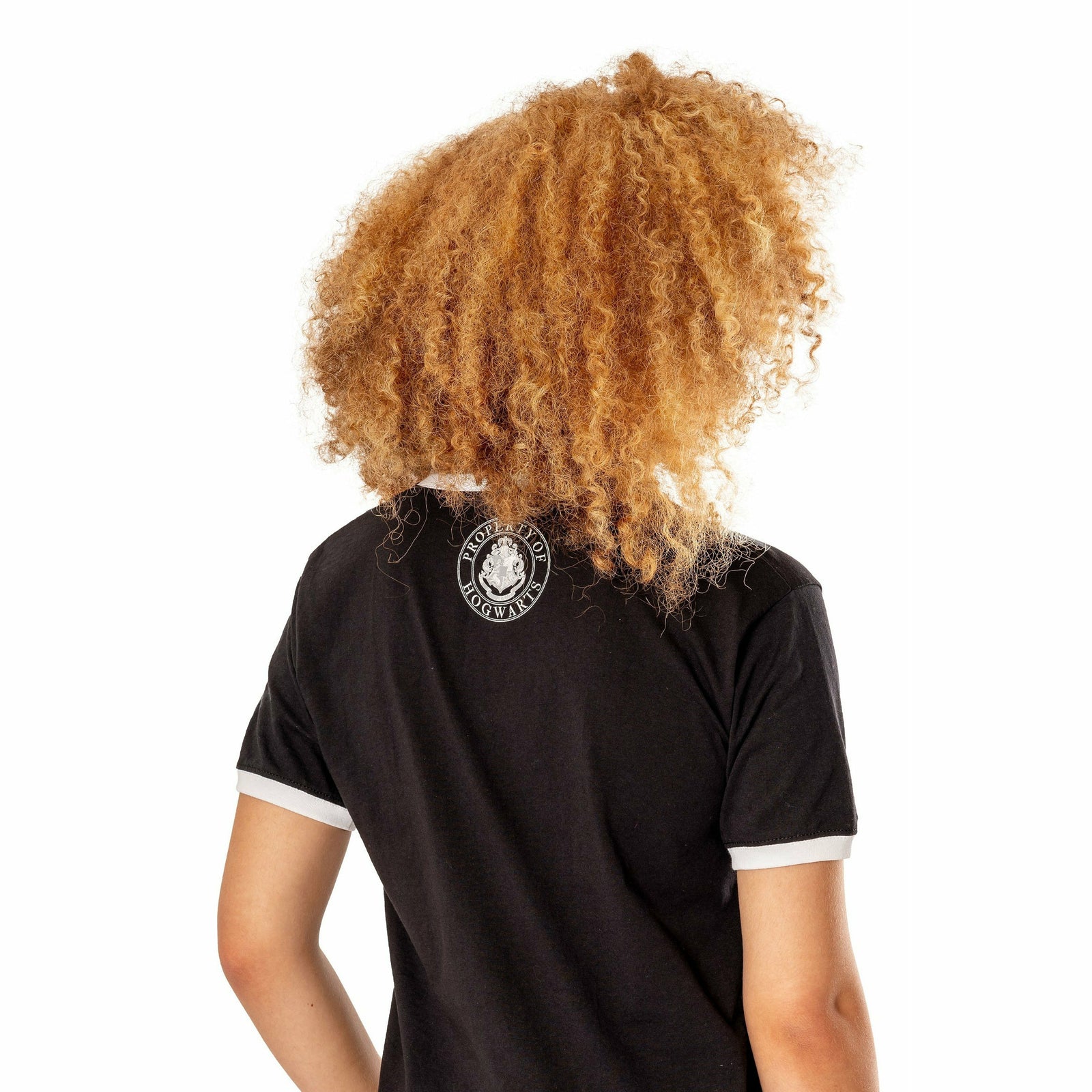 Black Hogwarts Reverse Harry Potter Ringer T-Shirt Adult 2