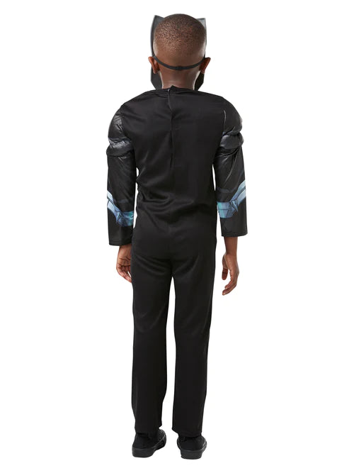 Black Panther Costume Wakanda Kids Quilted Muscle Suit Black Panther Costume Wakanda Kids Quilted Muscle Suit
