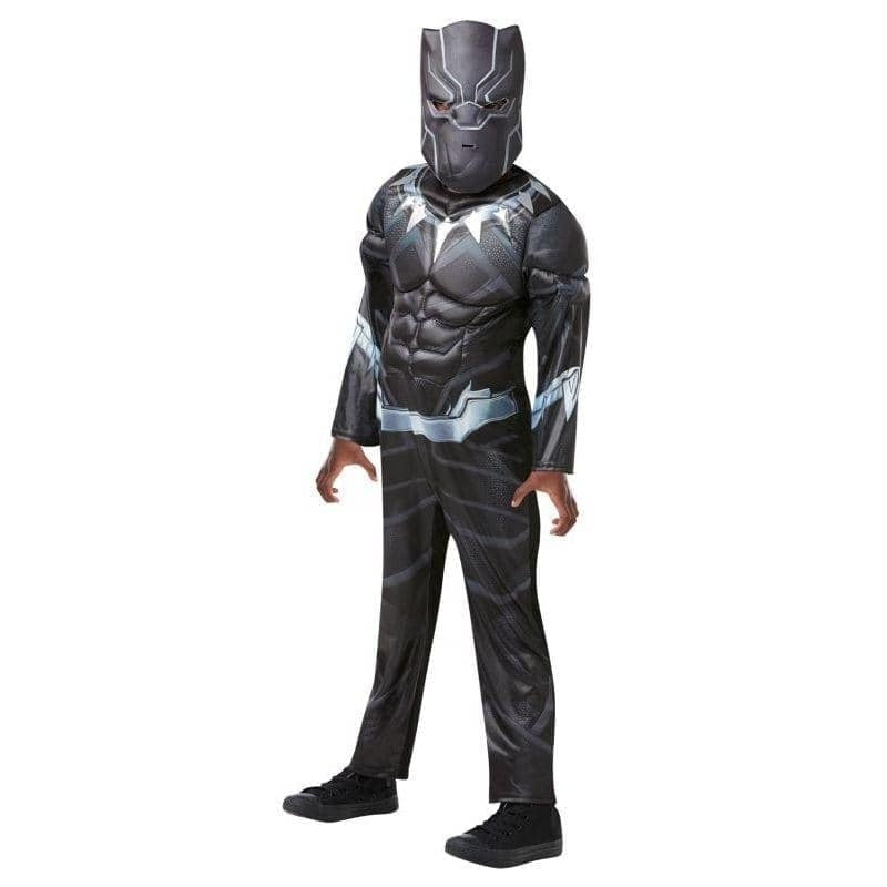 Black Panther Costume Wakanda Kids Quilted Muscle Suit 1