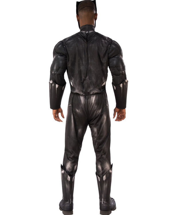 Black Panther Deluxe Mens Muscle Padded Costume 2