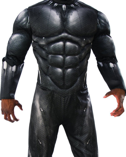 Black Panther Deluxe Mens Muscle Padded Costume 3