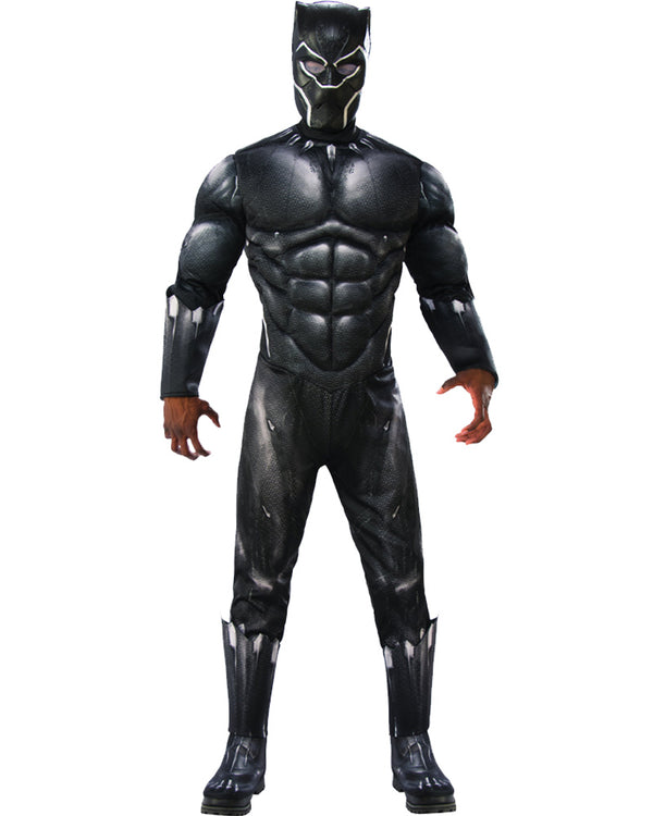Black Panther Deluxe Mens Muscle Padded Costume 1