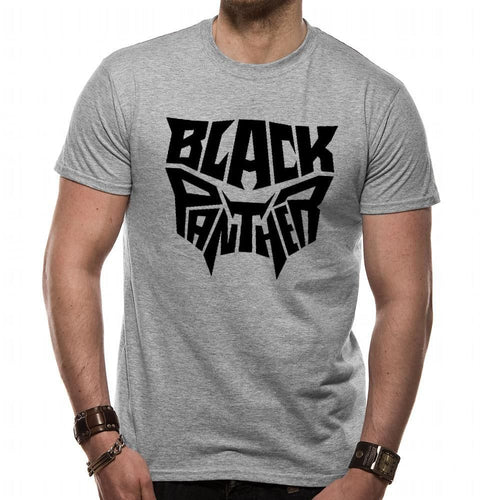 Black Panther Text Logo T-Shirt Adult 1