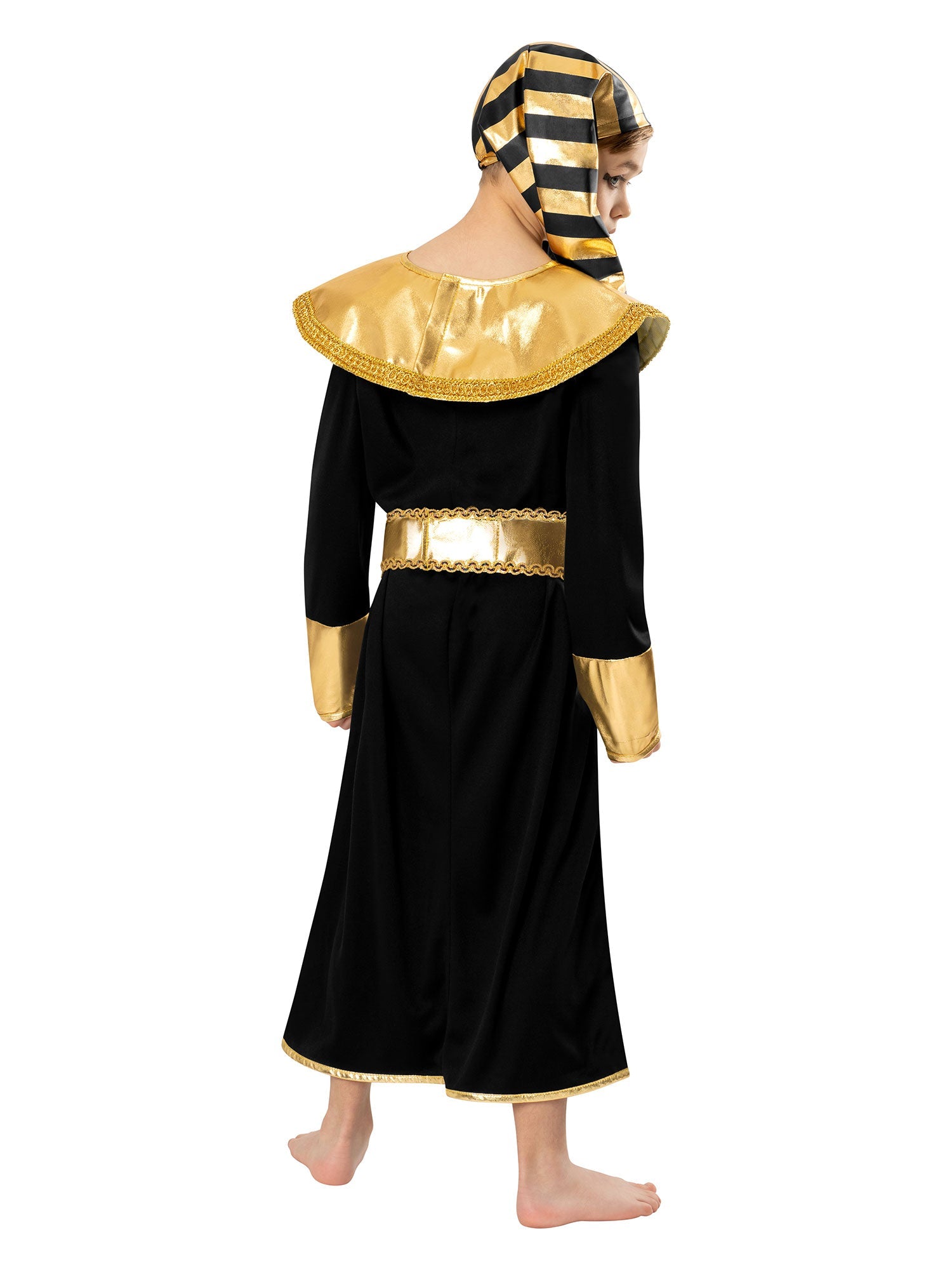 Black Pharaoh Costume Boy Egyptian Dress Up 2