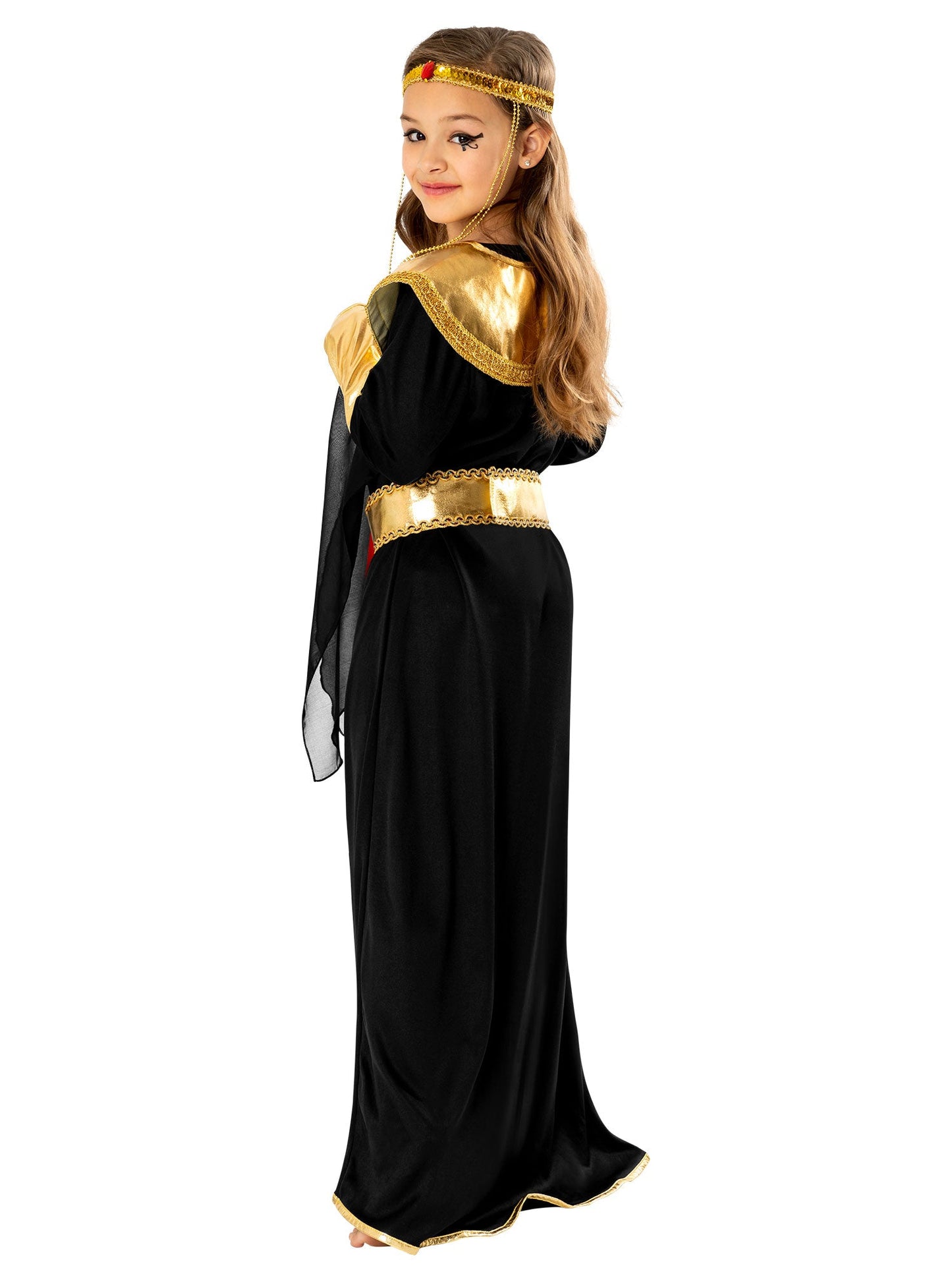 Black Pharaoh Girl Costume Egyptian Princess 3