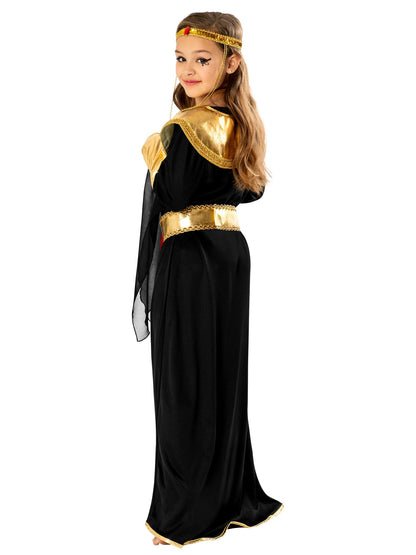 Black Pharaoh Girl Costume Egyptian Princess 3