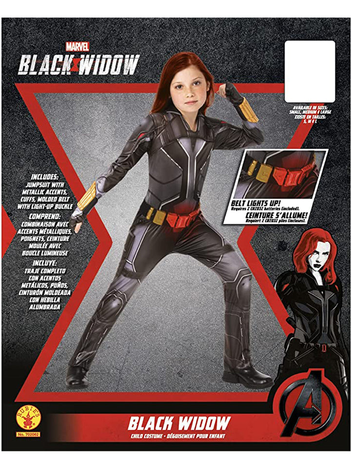 Black Widow Deluxe Girls Marvel Avengers Costume 5 MAD Fancy Dress