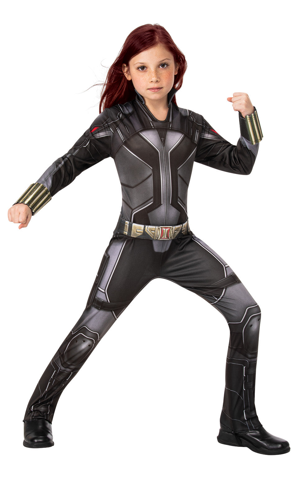 Black Widow Marvel Costume Jumpsuit Girls 1