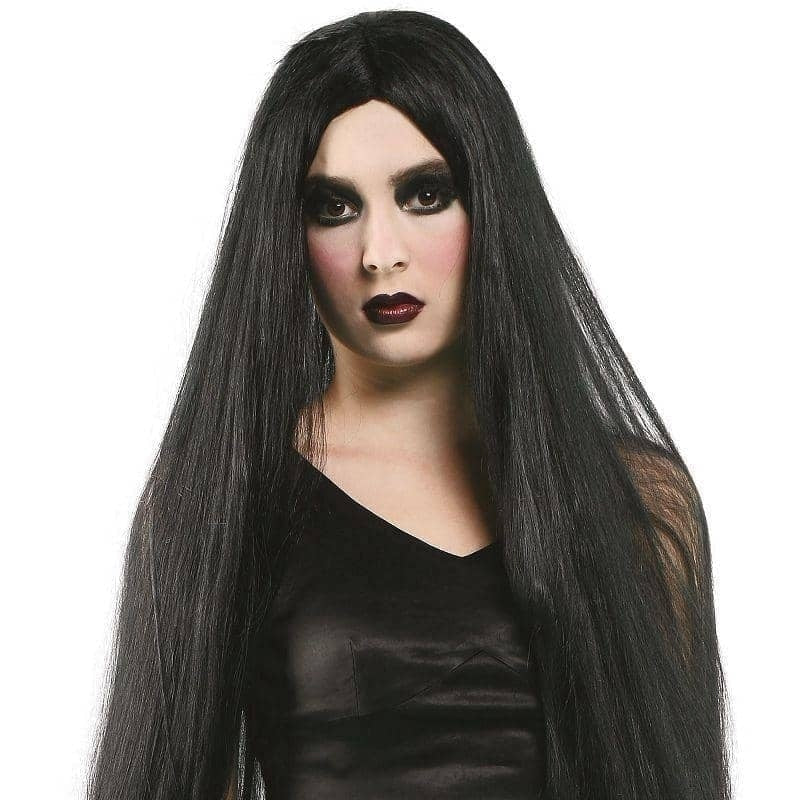 Black Wig Womens 40 Inch Long The Ring_2