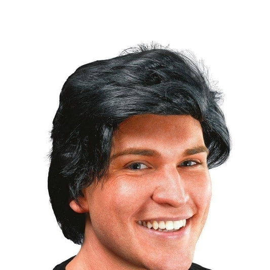 Black Wig with Side Parting 2