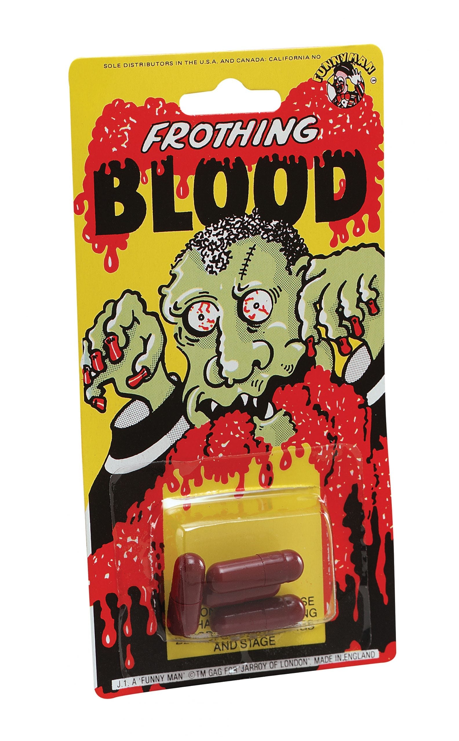Blood Capsules Large Cd 4 General Jokes Unisex Pack 1