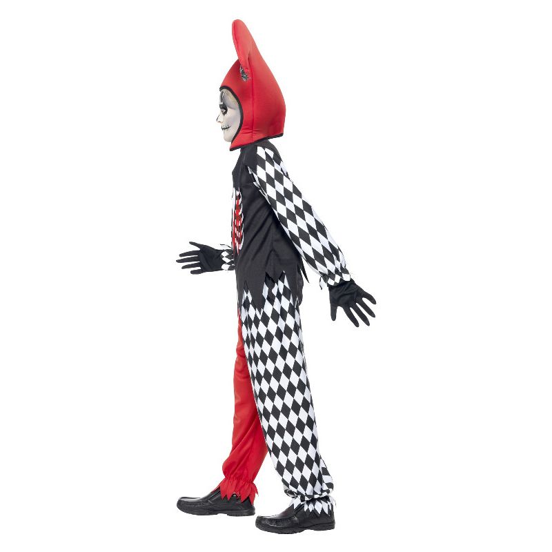 Blood Curdling Jester Costume Black Child 3