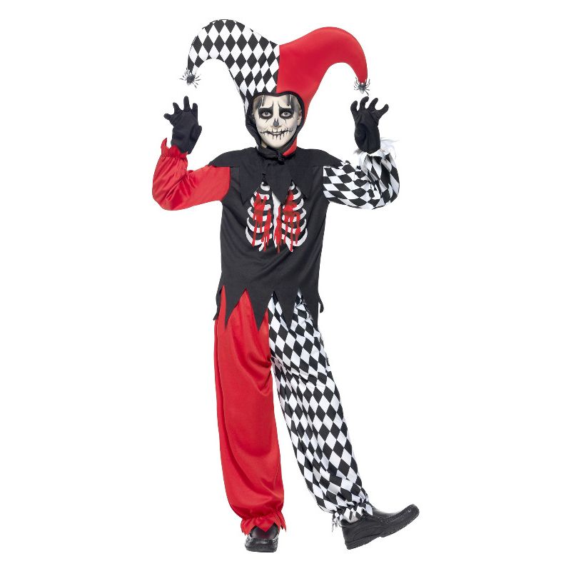 Blood Curdling Jester Costume Black Child_1