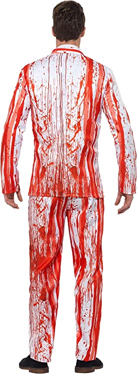Blood Drip Stand Out From The Crowd Adult Red Party Suit 3