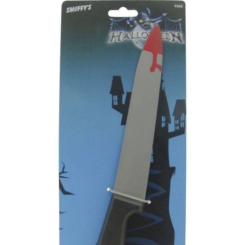 Blood Stained Screamer Knife Adult Grey_1