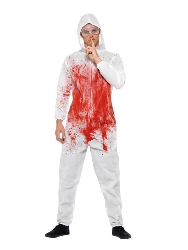 Bloody Forensic Overall Costume Adult Red_1