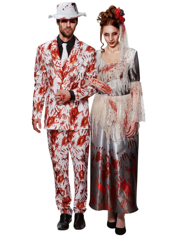 Bloody Hands Dress Halloween Bride Costume_2