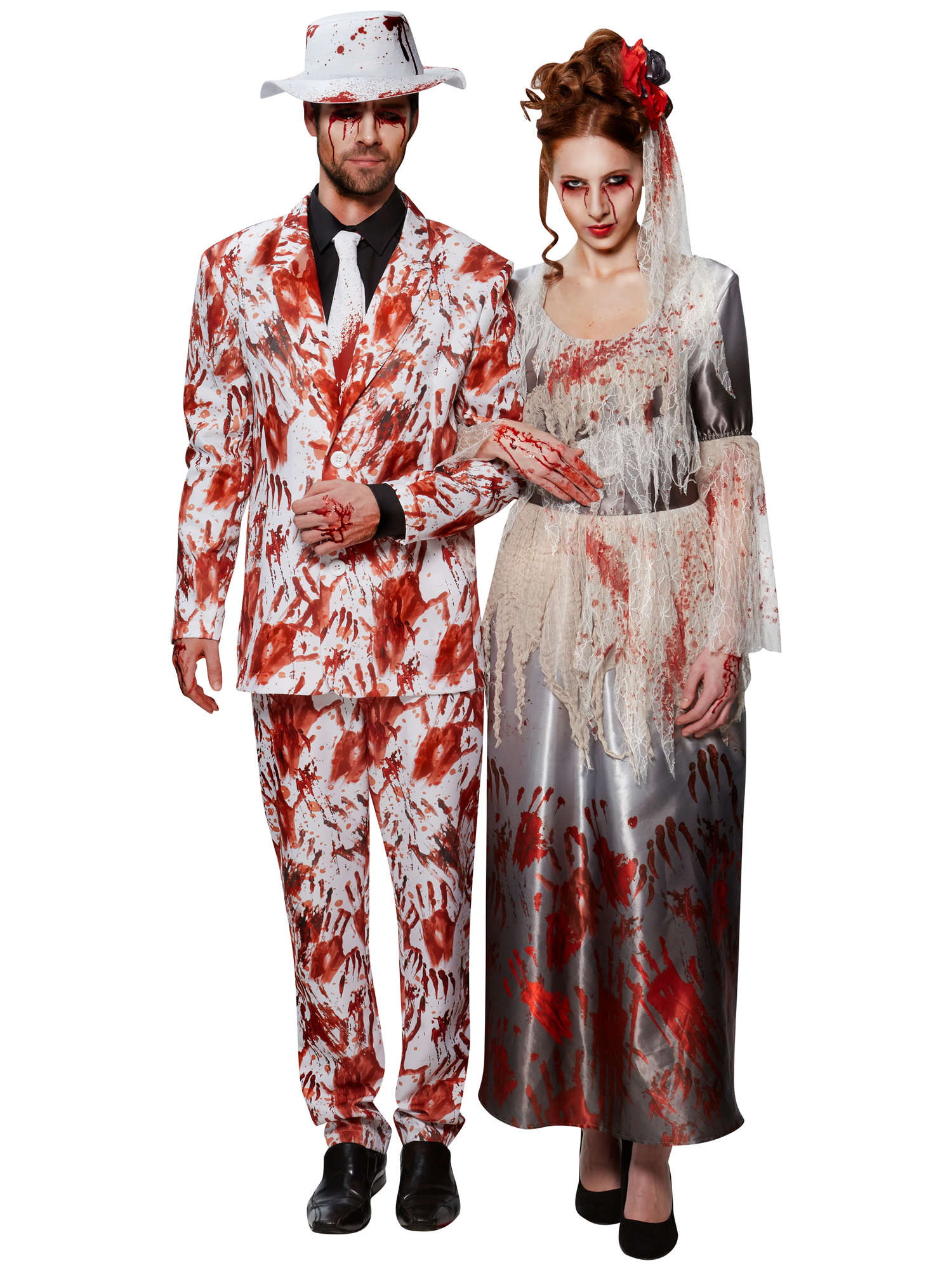 Bloody Hands Dress Halloween Bride Costume 2
