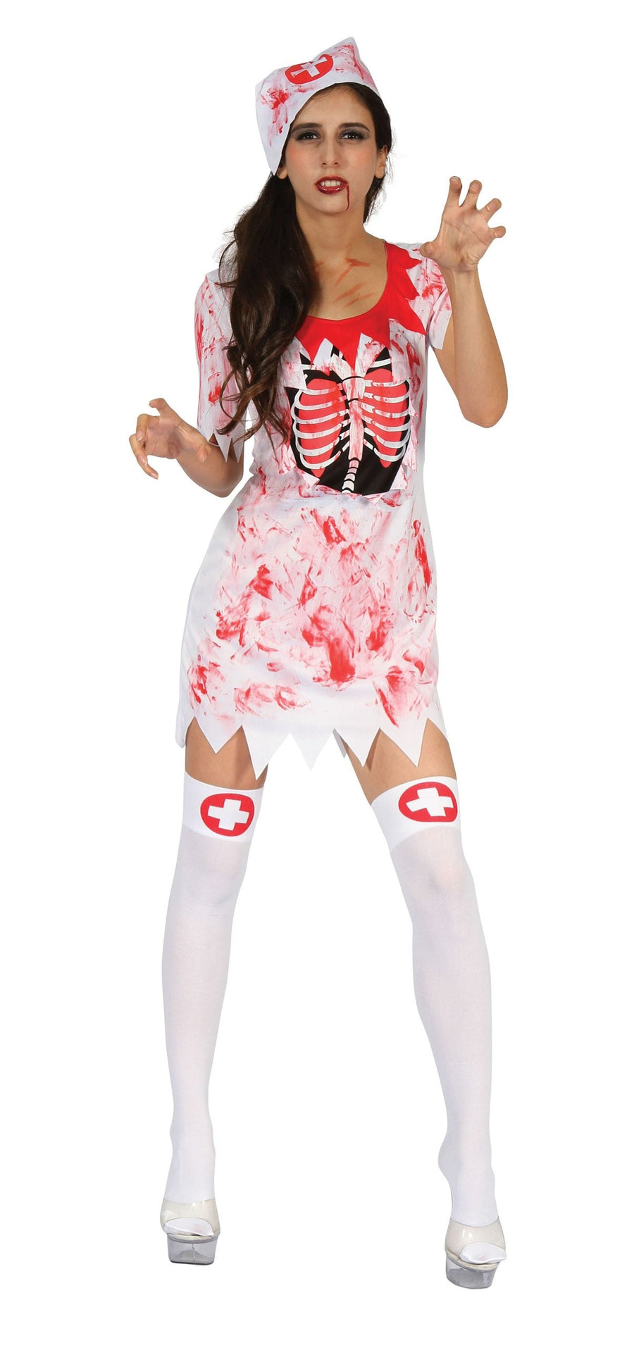 Bloody Nurse Adult Costume Female Uk Size 10 14_1