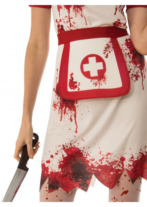 Bloody Nurse Costume Dress for Women_3