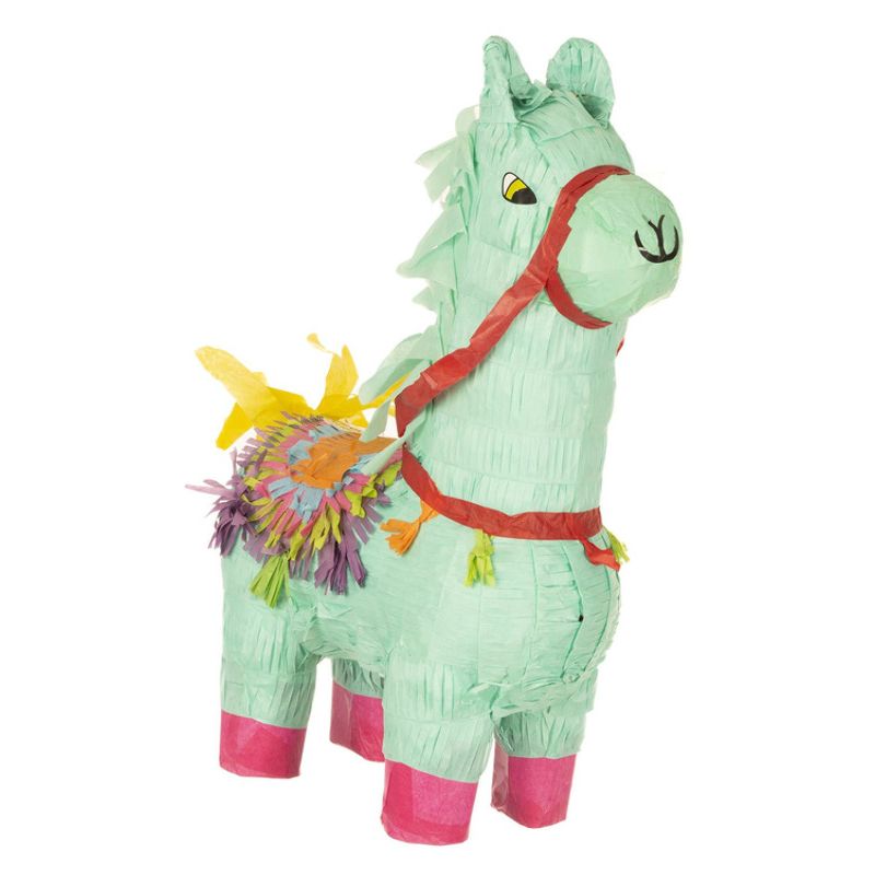 Blue Llama Piñata Child Pink 1