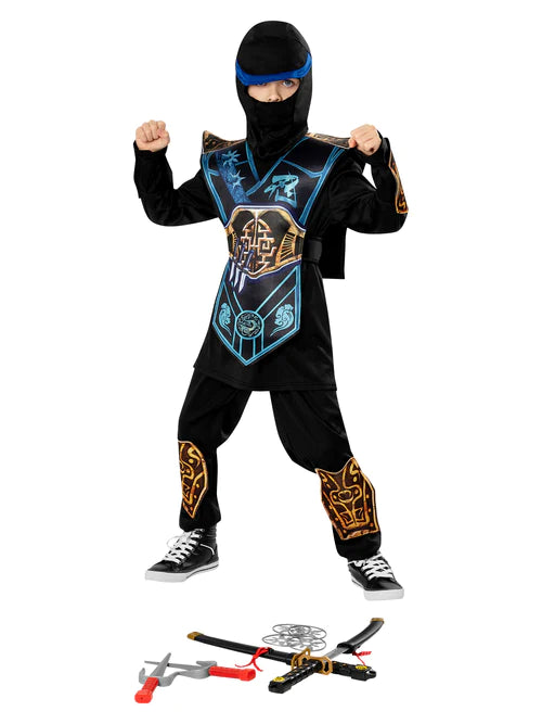Blue Ninja Costume Kids Sub Zero Mortal Kombat_1