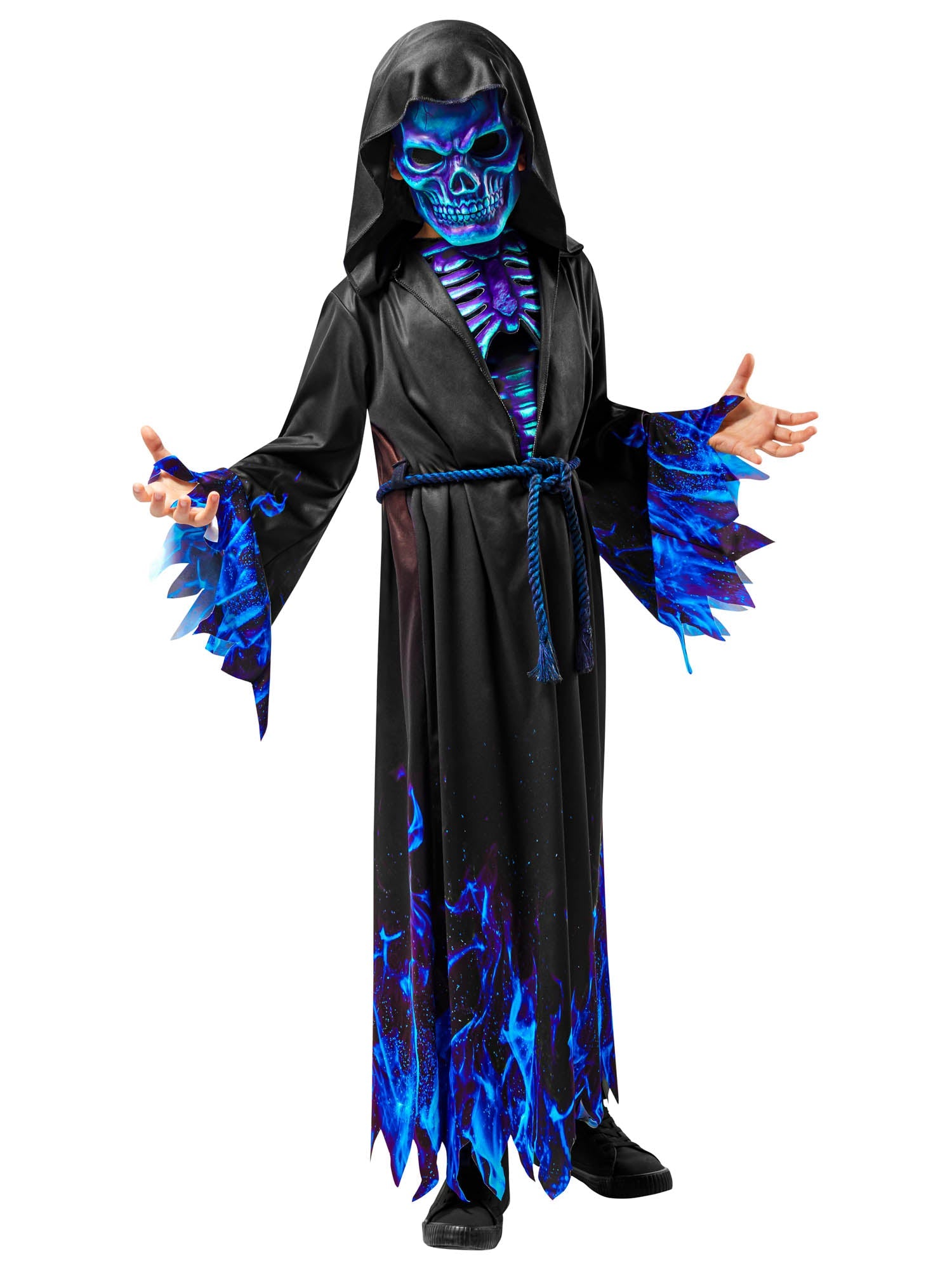 Blue Reaper Skull Boys Costume 1