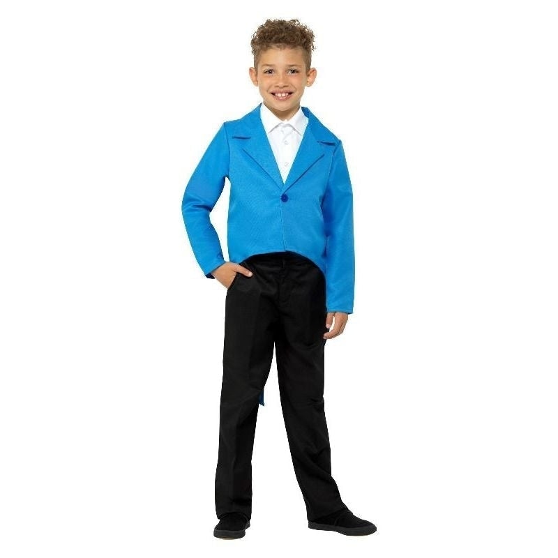 Blue Tailcoat Kids Butler Costume 2