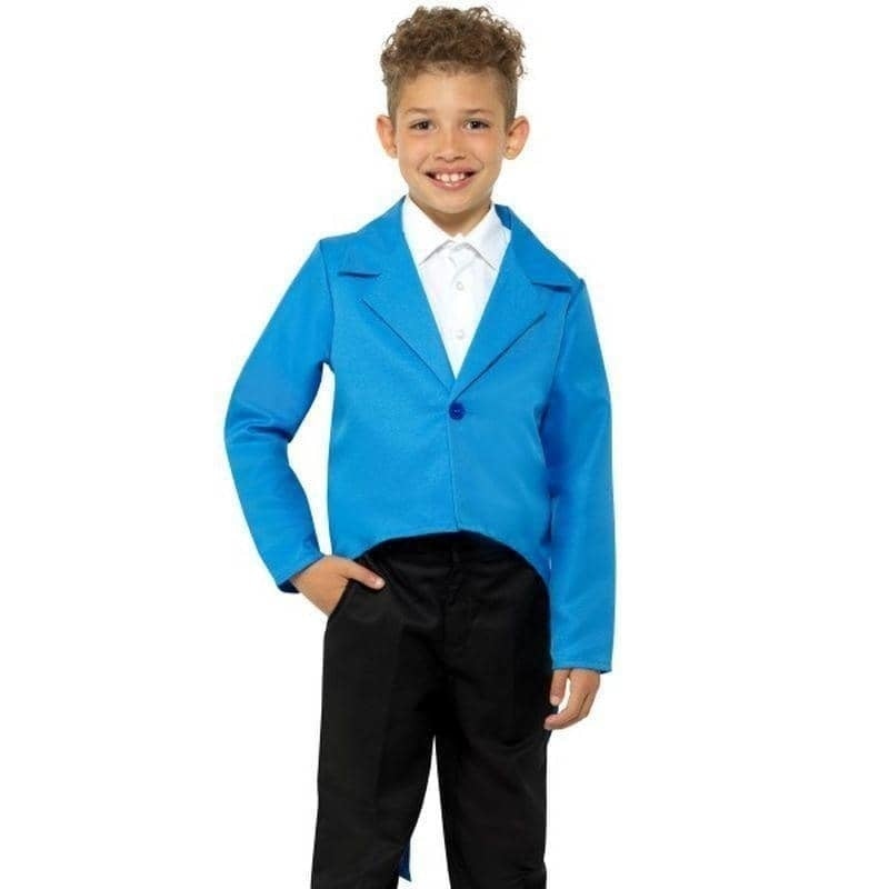 Blue Tailcoat Kids Butler Costume_1