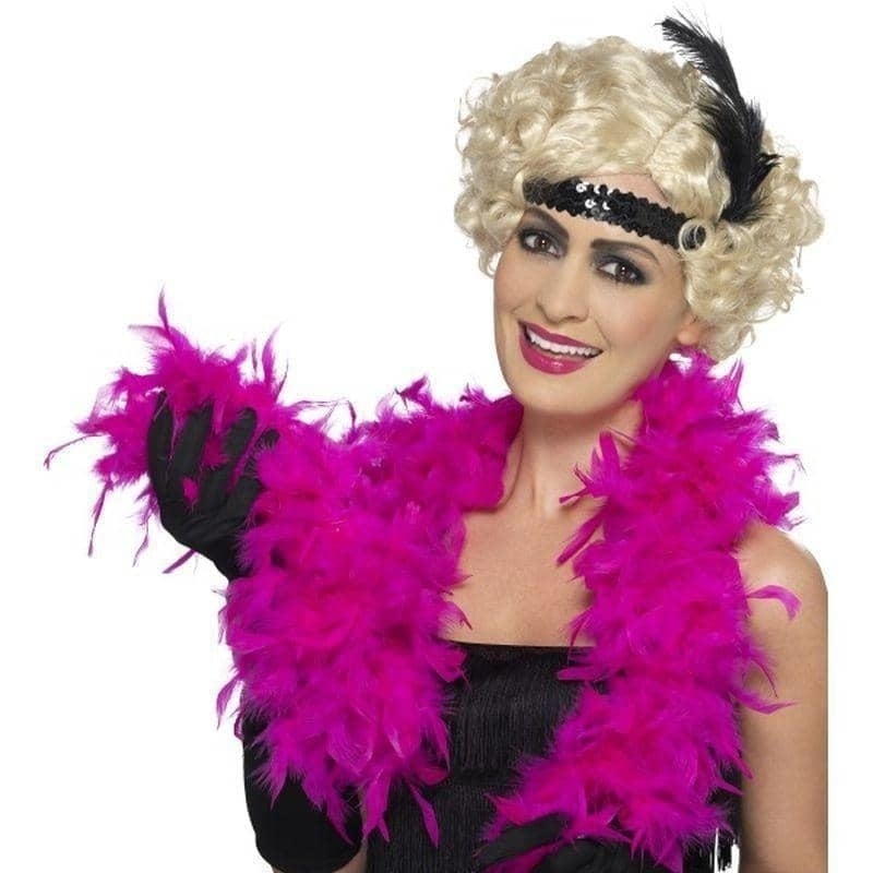 Feather Boa Fuchsia 50g 150cm Adult Costume Accessory