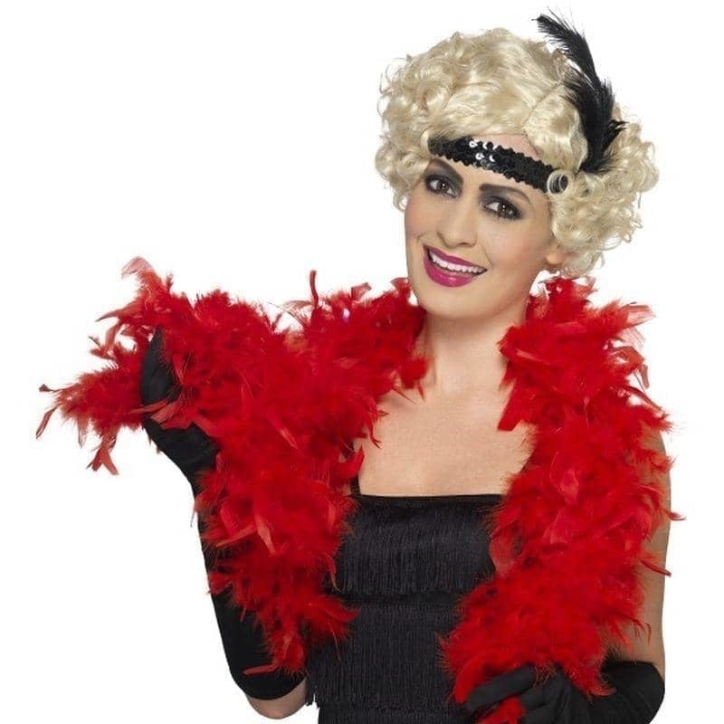 Feather Boa Red 50g 150cm Adult Costume Accessory 2