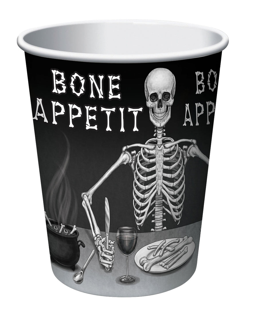 Bone Appetit Cup 9oz 8pc Party Goods_1