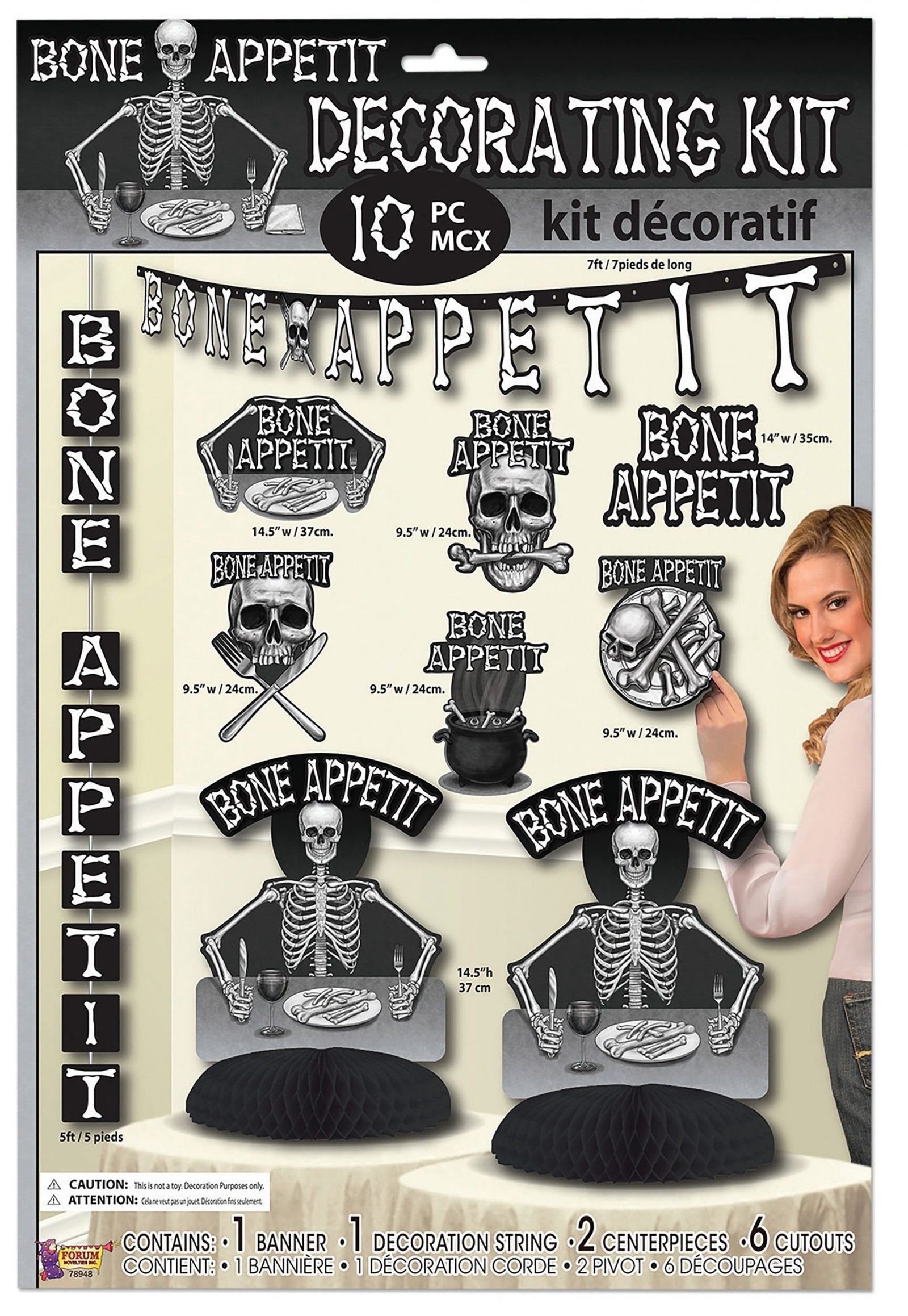 Bone Appetit Decorating Kit Skeleton Halloween Set 1