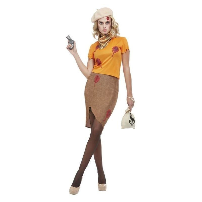 Bonnie Zombie Gangster Costume Orange 1