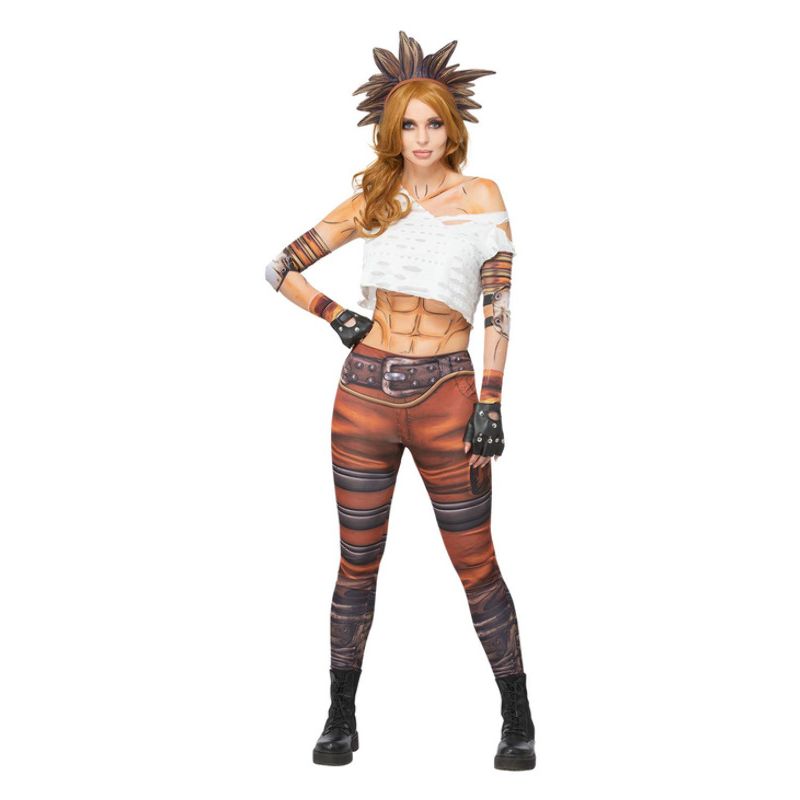 Borderlands Psycho Costume Top Adult Brown Black_1