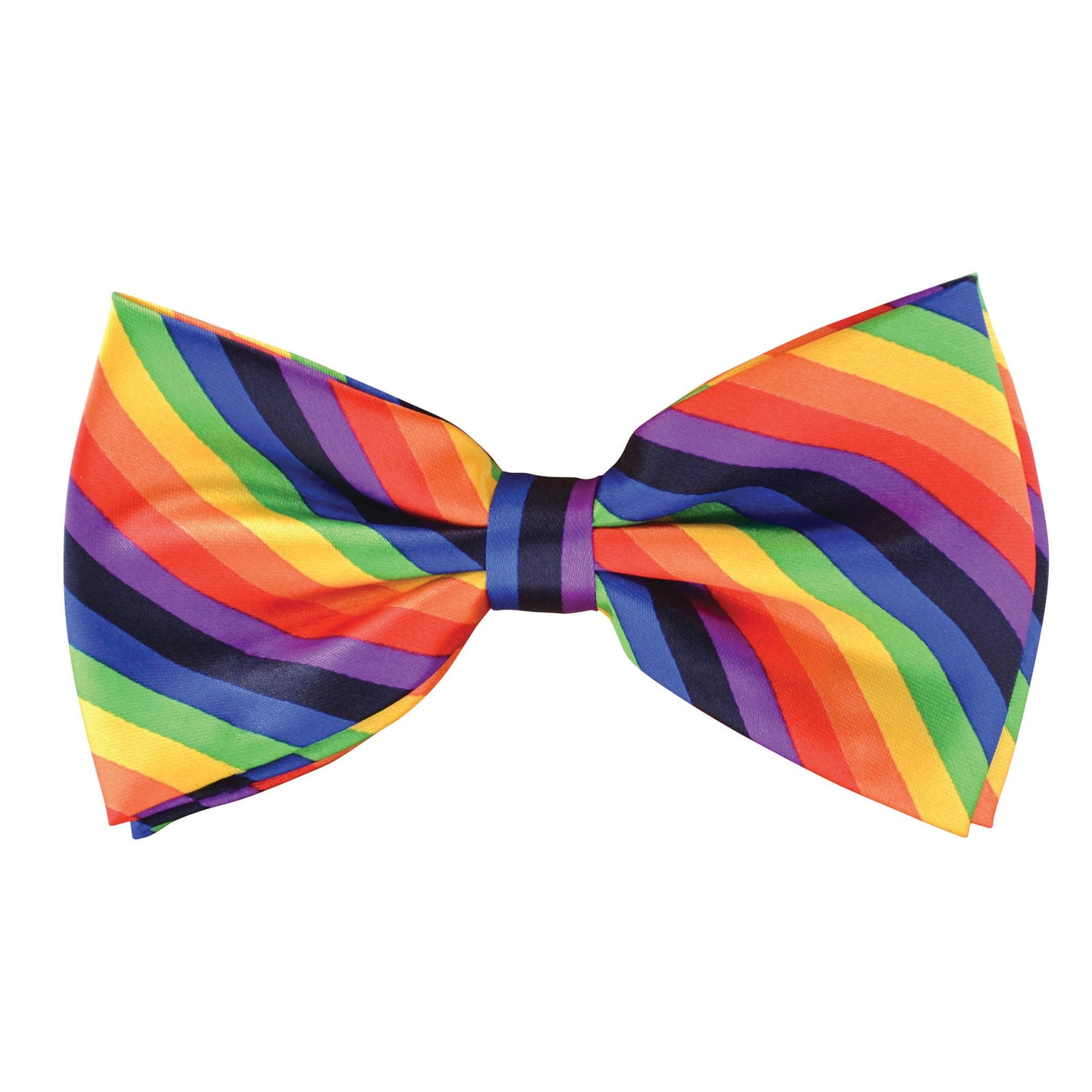 Bow Tie Rainbow Coloured Clown Costume Accessory 1