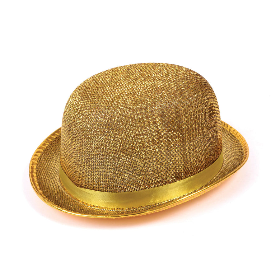 Bowler Hat Gold Lurex Hats Unisex_1