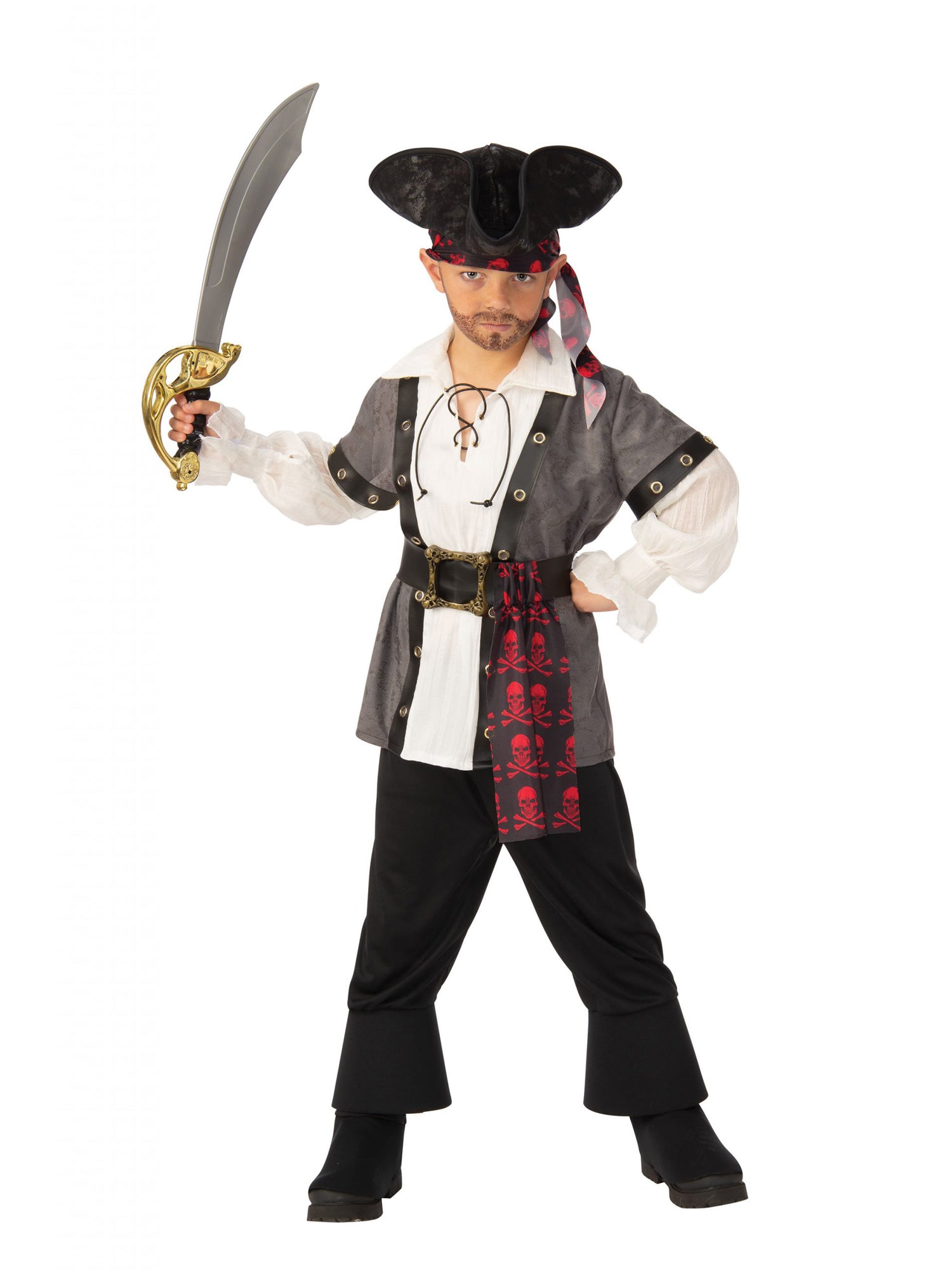Boy Pirate Costume Captain Jack Sparrow 1