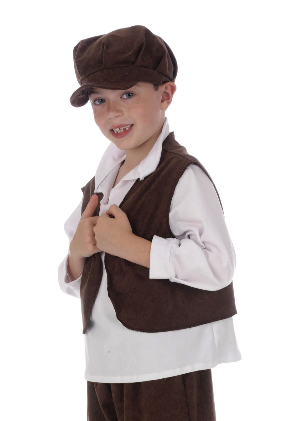 Boys Urchin Waistcoat Childs+b1628 Costume Accessories Male Halloween_1