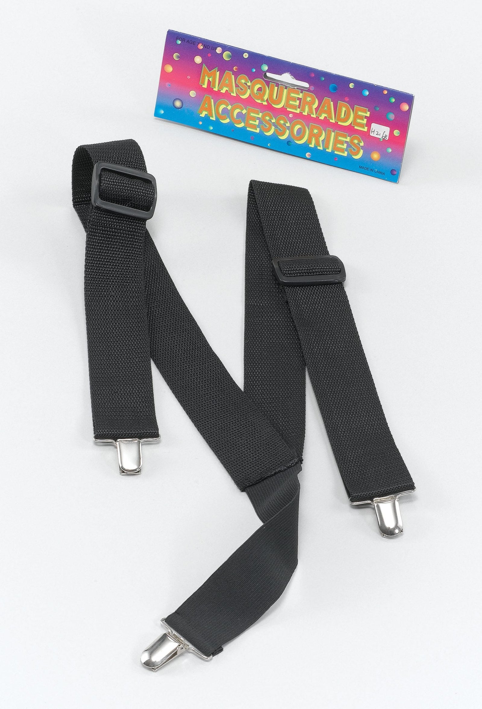 Braces Black Costume Accessory 1