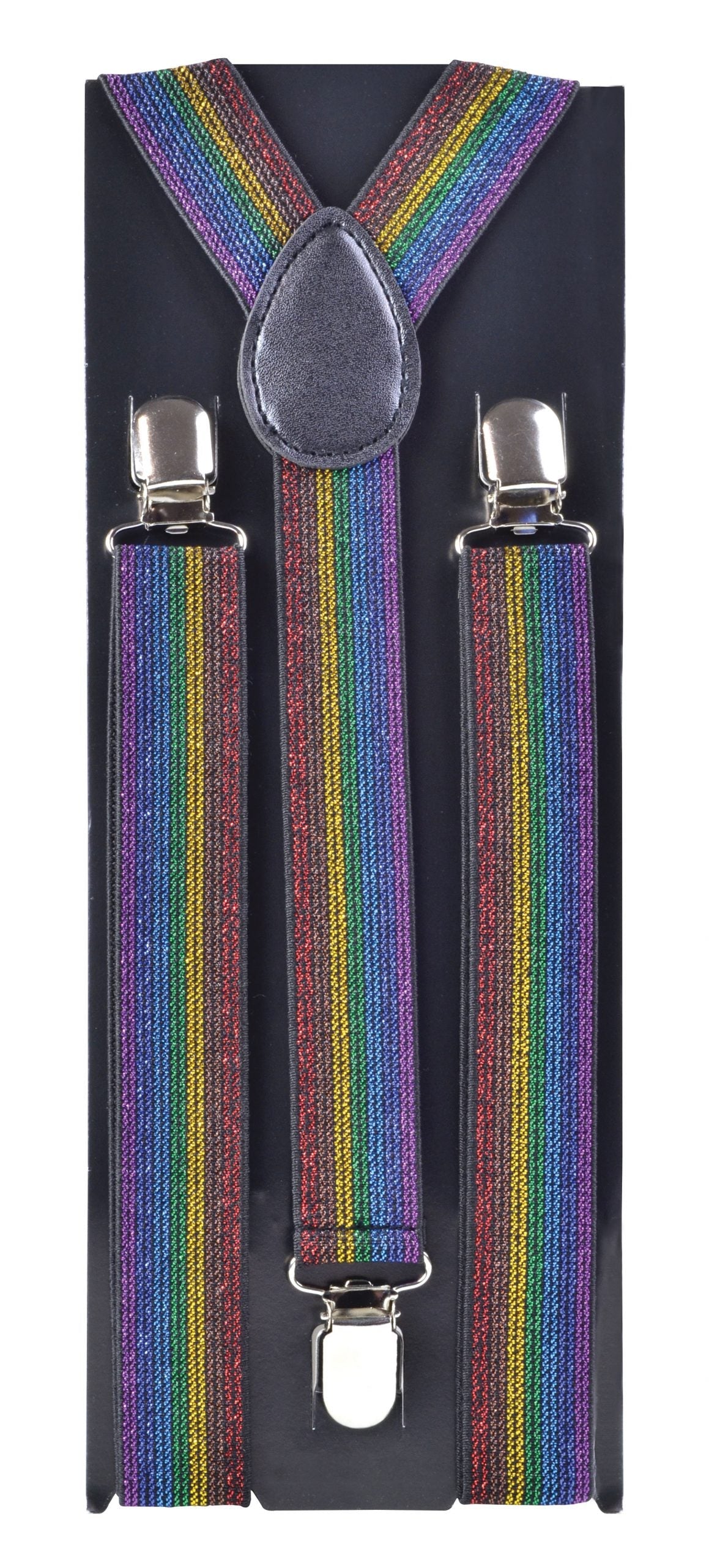 Braces Rainbow Shimmer Material Costume Accessories Unisex 1