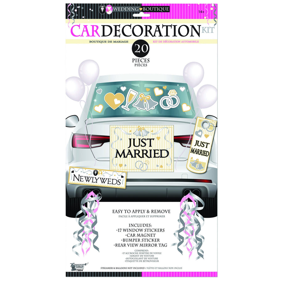 Bride &amp; Groom Car Decoration Kit_1 x79804