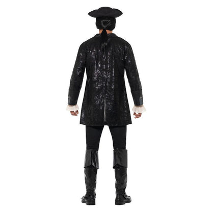 Buccaneer Pirate Jacket Black Adult 2